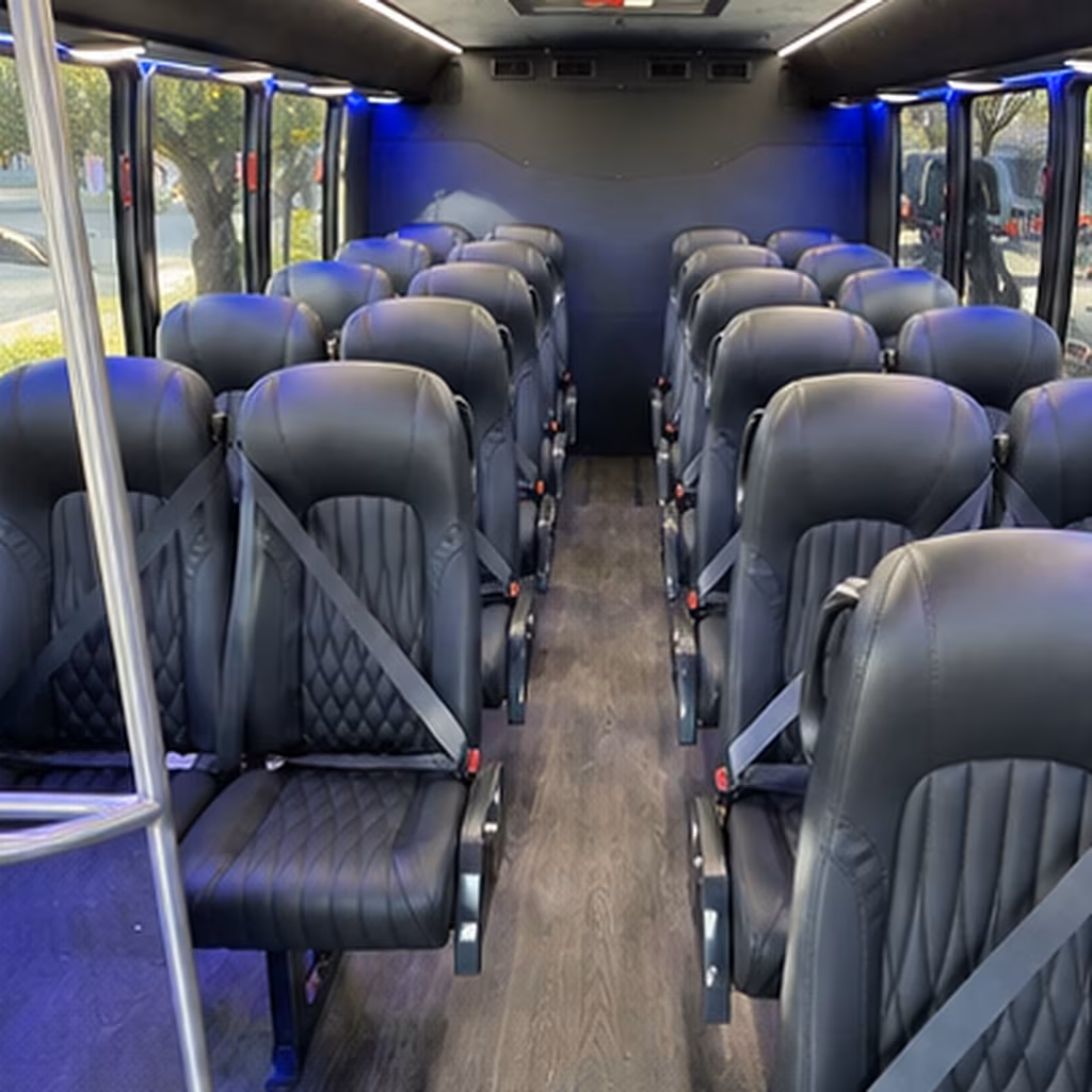Wichita Corporate Transportation party bus interior