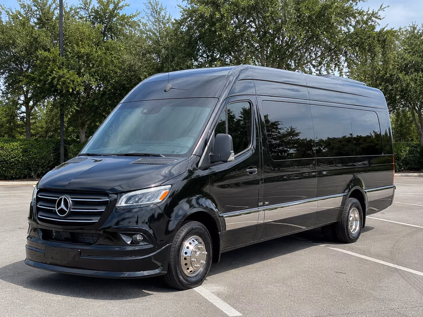 Wichita School Event Transportation party bus exterior