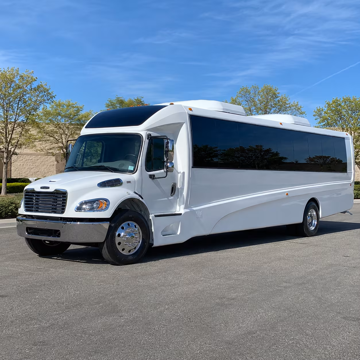 Wichita School Event Transportation party bus exterior