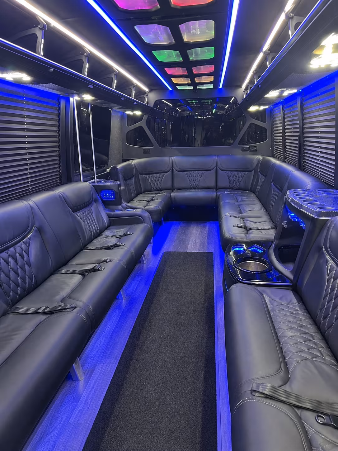 Wichita Sporting Event Transportation party bus exterior