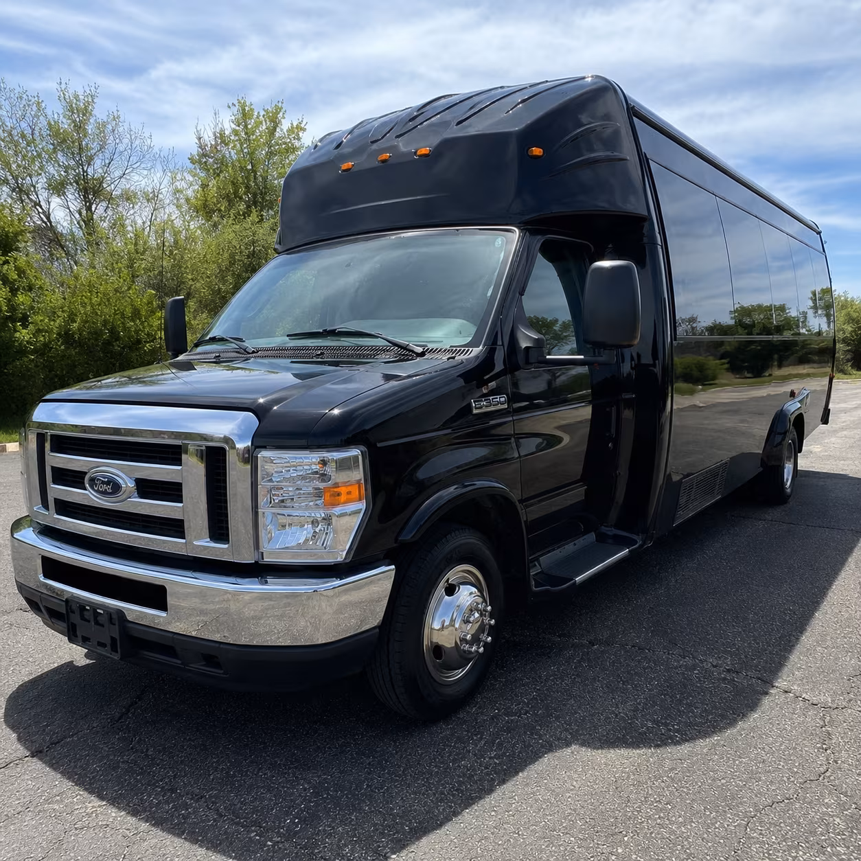Wichita Sporting Event Transportation party bus exterior