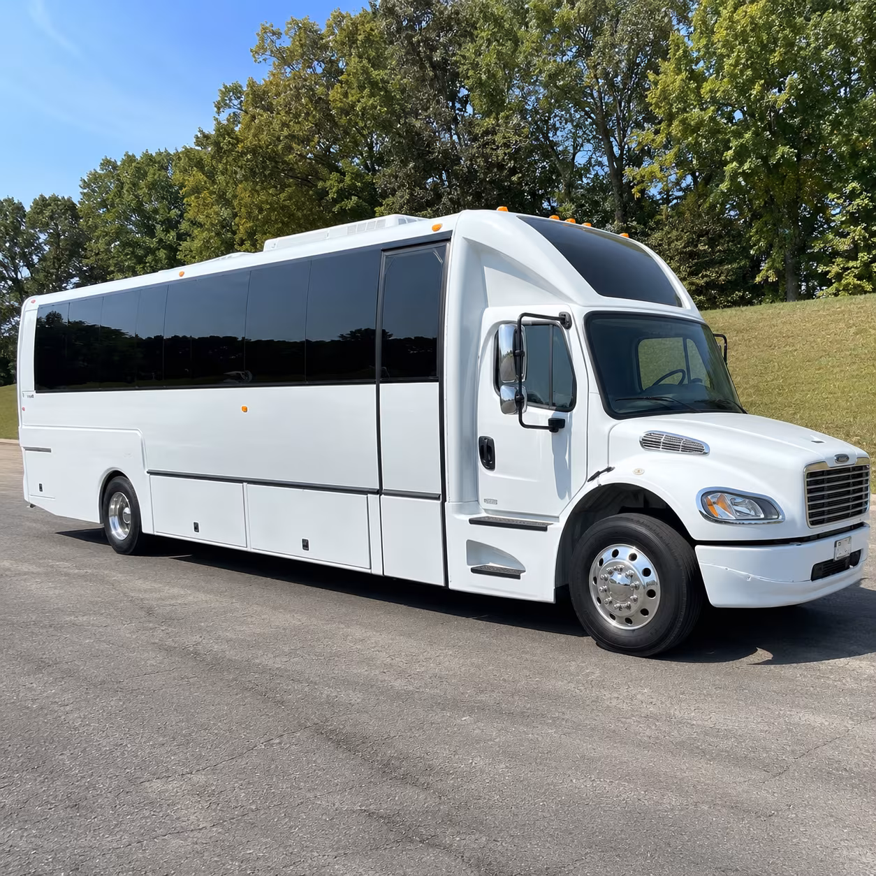 Wichita Wedding Transportation party bus exterior