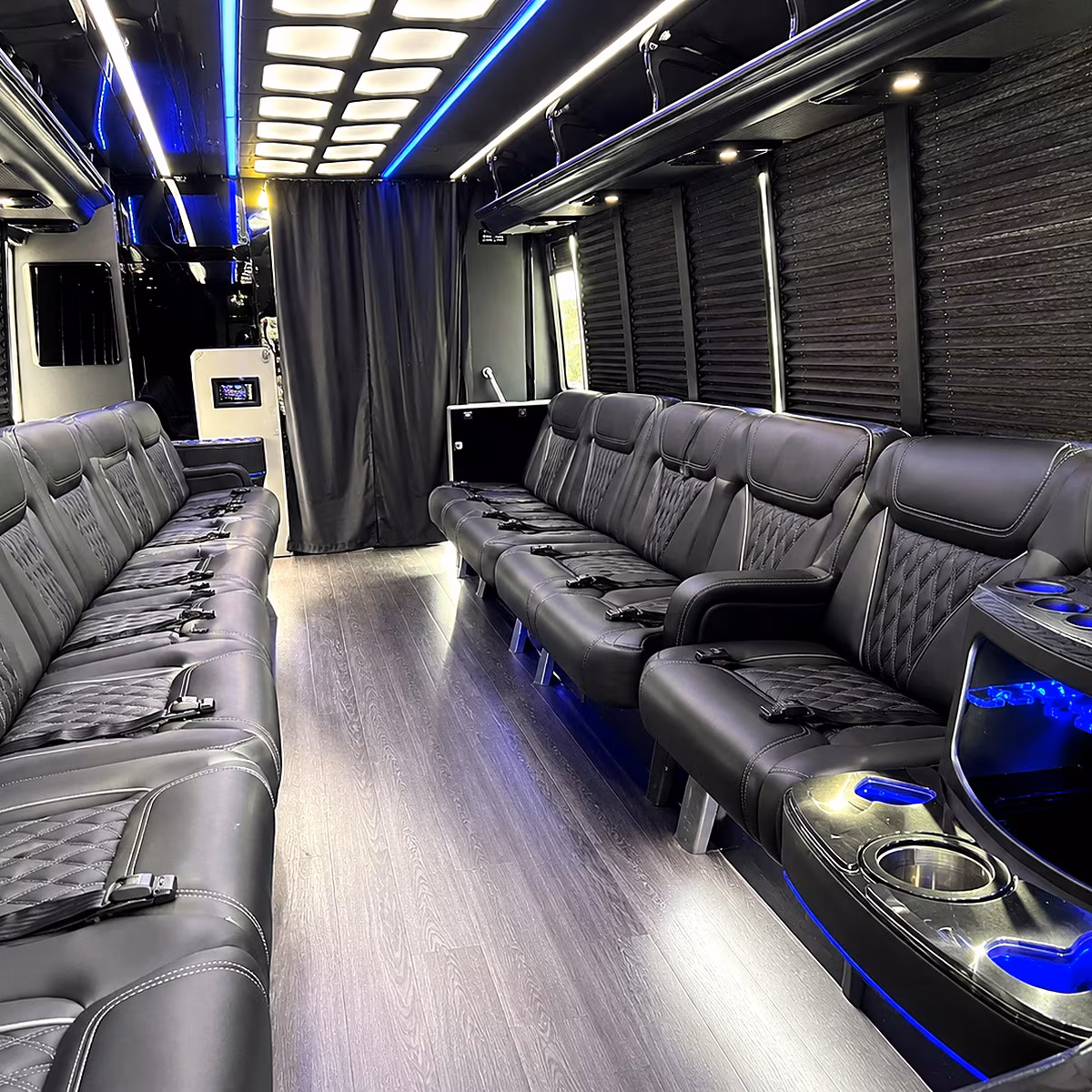 Wichita Winery Tour & Pub Crawl Transportation party bus interior